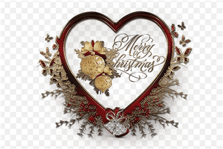 Chiếc vòng hình trái tim chúc mừng giáng sinh