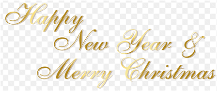 Dòng chữ vàng chúc mừng giáng sinh và đón chào năm mới