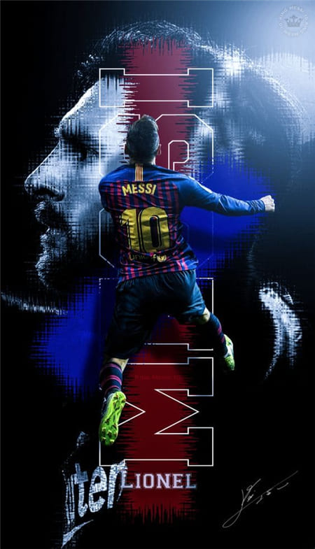 Hình ảnh Messi hiện hiểu như một vị thần làm hình nền điện thoại