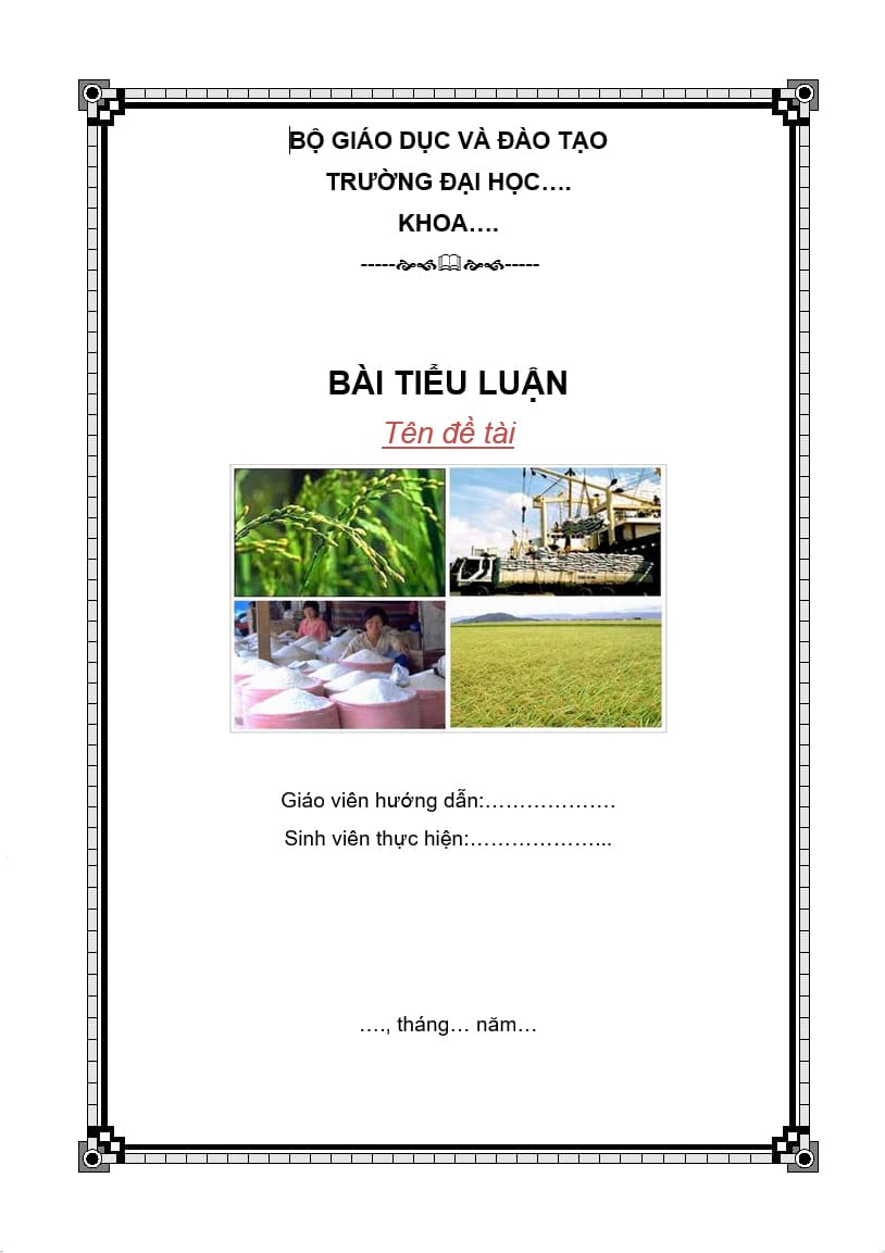 Trang bìa đề tài luận văn với hình ảnh thể hiện nội dung đề tài, có thể thay ảnh cho phù hợp