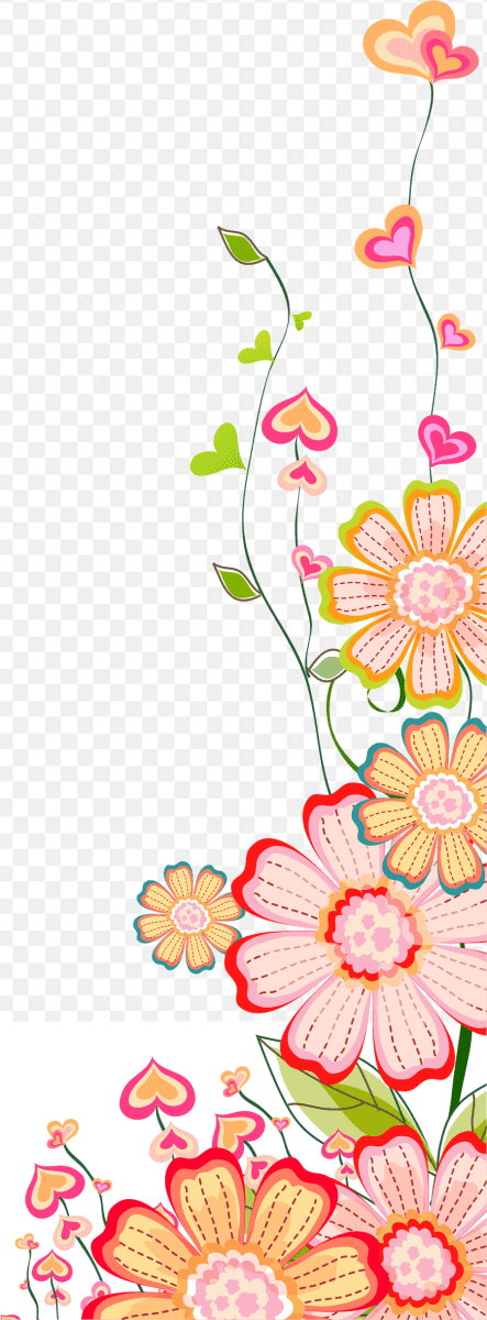 Bông hoa leo vẽ bằng công nghệ kỹ thuật số tuyệt đẹp