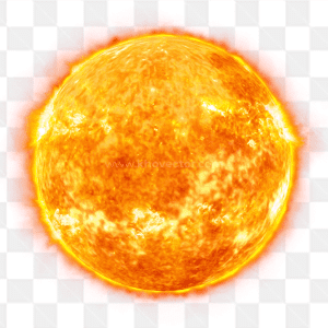 Hình ảnh mặt trời được bóc tách