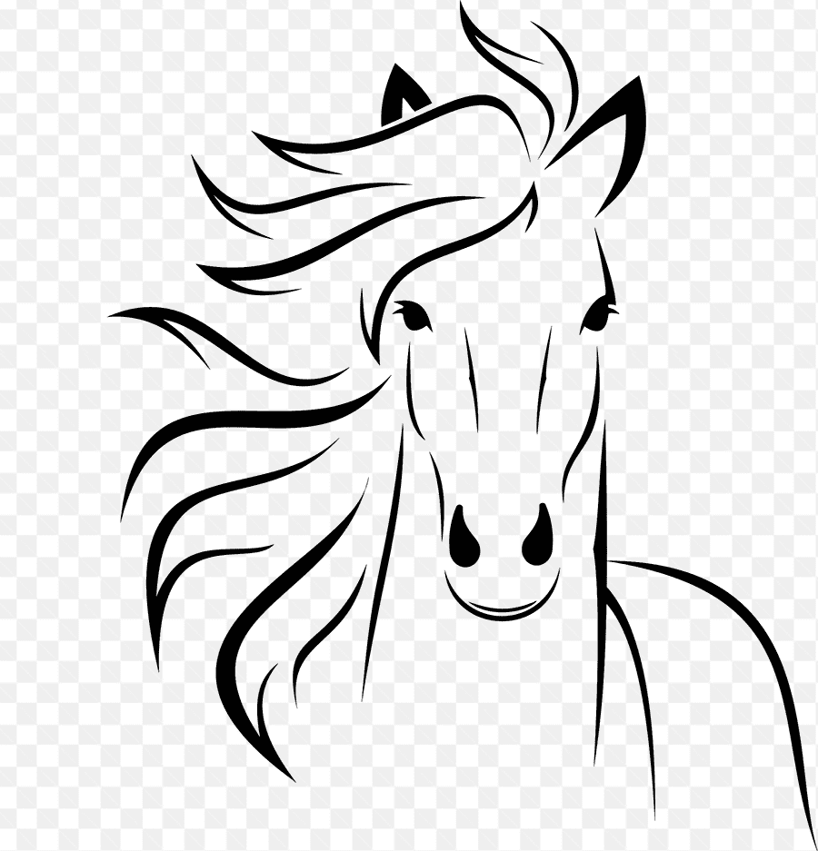 Hình ảnh phác họa avatar về chú ngựa