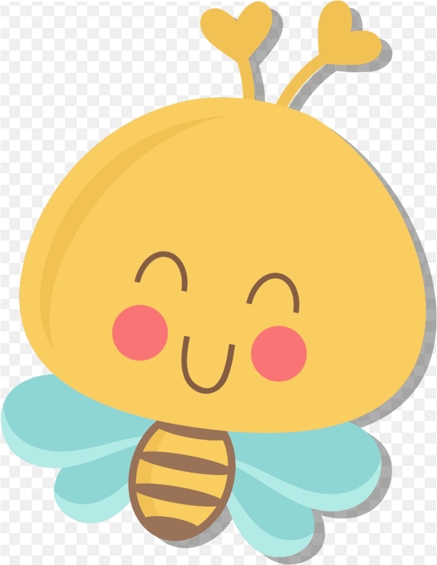 Hình ảnh phác họa chú ong với khuôn mặt hài hước