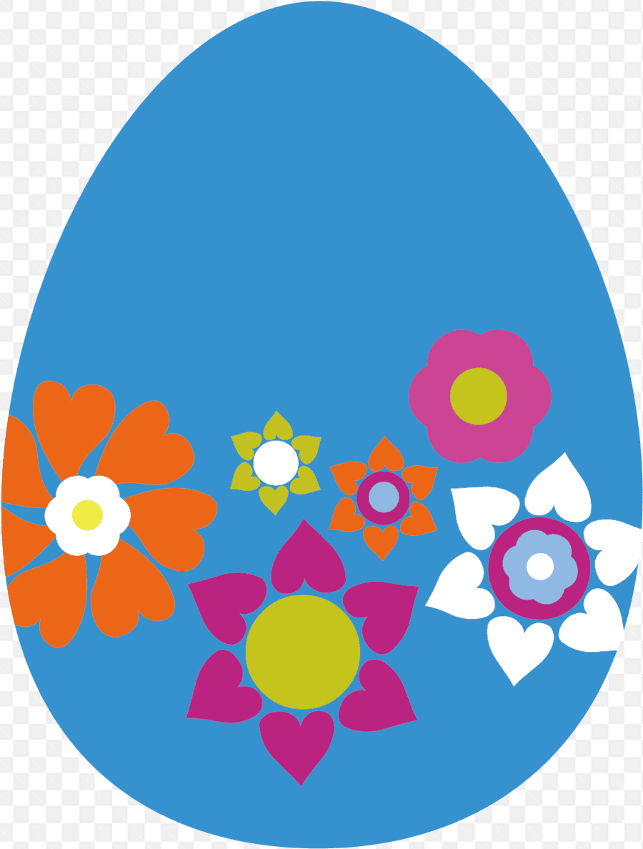 Hình ảnh quả trứng với những bông hoa đẹp