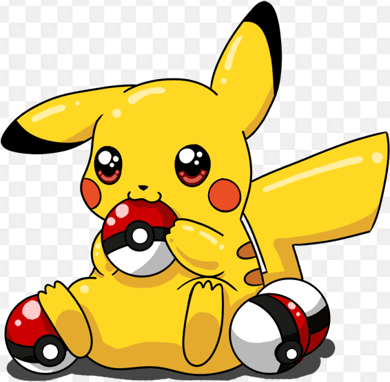 Mẫu thiết kế chú pikachu đang điều khiển các chú pokemons