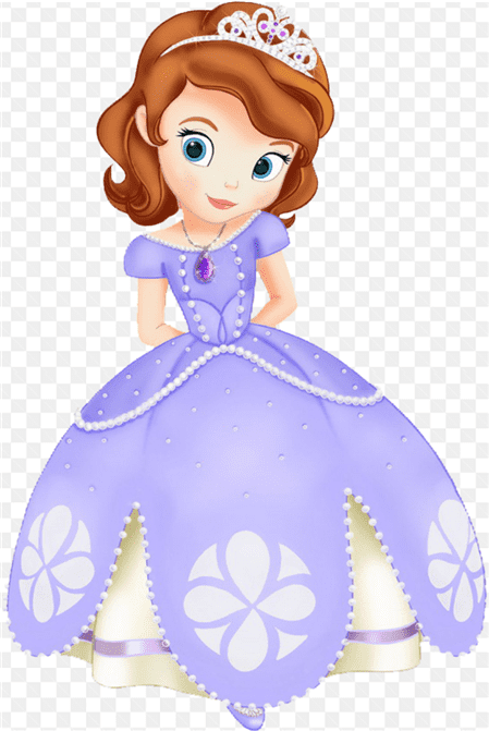 avatar cô công chúa với chiếc váy màu tím