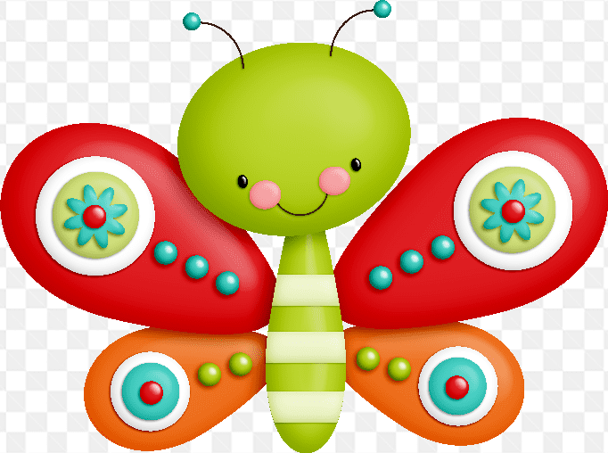 Hình ảnh vẽ phác họa con bướm với  sắc màu và hoa văn nghệ thuật