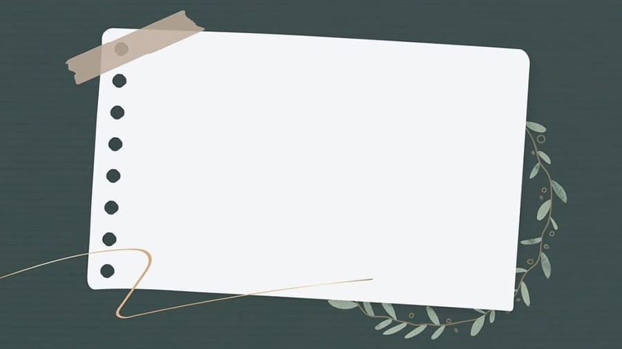 Hình ảnh tờ giấy trong quyển sổ kết hợp với băng keo nghệ thuật làm hình nền slide powerpoint