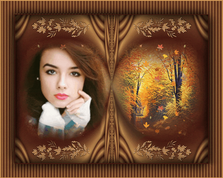 Tạo ảnh động cảnh đẹp mùa thu thơ mộng lá rơi tuyệt đẹp