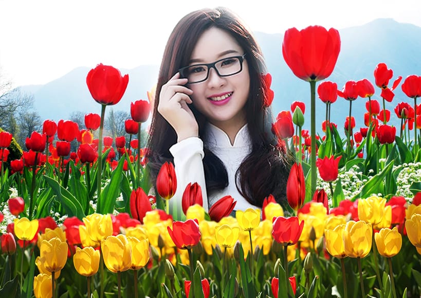 Cánh đồng hoa Tulip với màu sắc rực rỡ sẽ mang đến cho bạn một khung ảnh nghệ thuật đẹp tuyệt vời. Hãy cùng trải nghiệm những khoảnh khắc tuyệt đẹp trong thiên nhiên đẹp bằng hình ảnh được quay tại địa điểm này nhé!