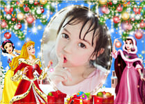 Tạo ảnh đón Noel với những nàng công chúa và những gói quà giáng sinh