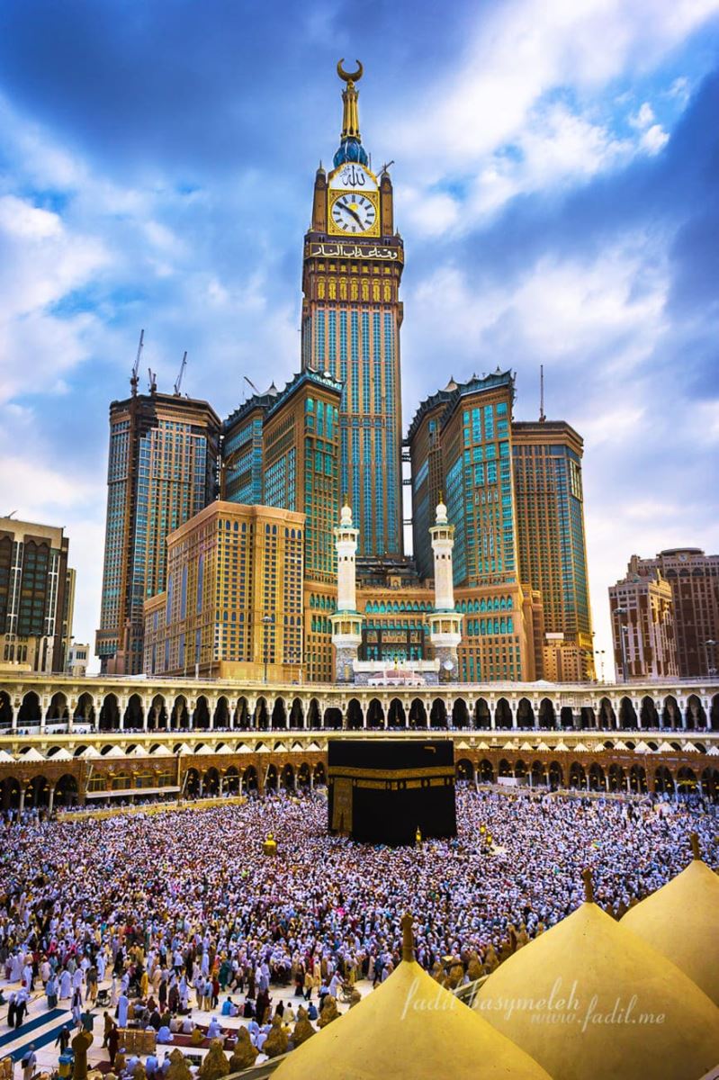 Tháp đồng hồ Abraj Al-Bait - Mecca, Ả Rập Xê Út (601 mét)