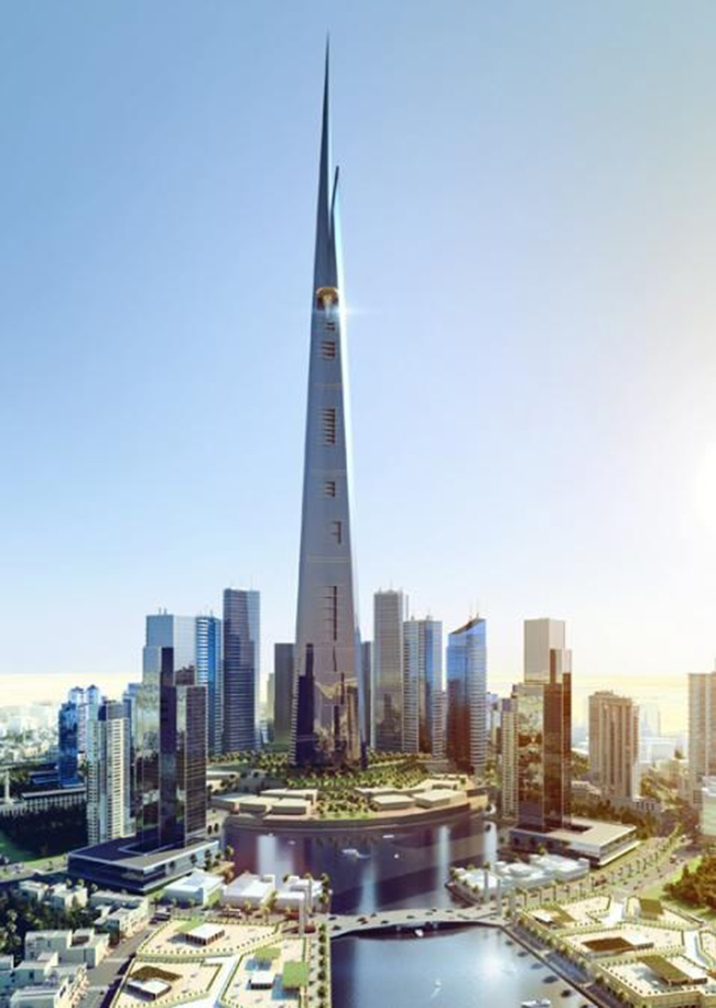 Tháp Jeddah tower, Ả Rập Saudi (1.007 mét)