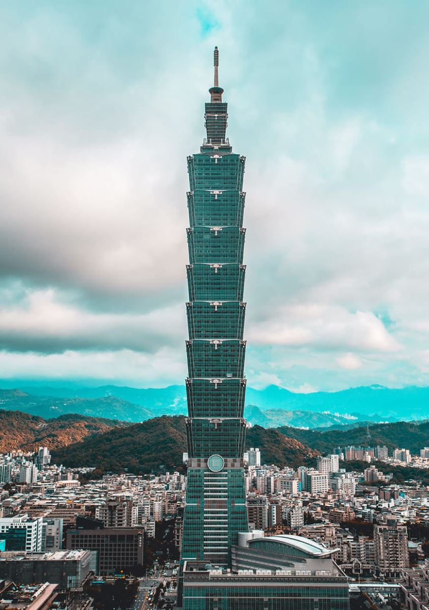 Tòa nhà Taipei 101 - Đài Bắc, Đài Loan (451,9 mét)