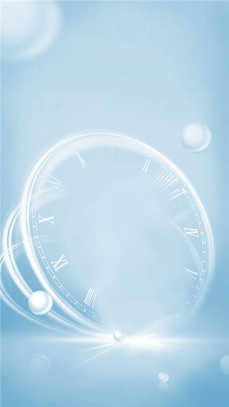 Hình nền nghệ thuật phác họa chiếc đồng hồ trên nền xanh nhạt