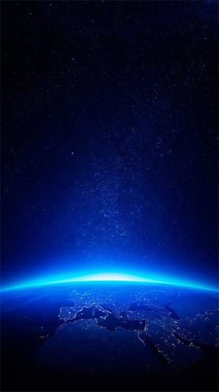 Hình anh trái đất phát quang nhìn từ ngoài không gian