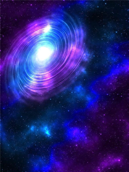 Hình ảnh vòng xoáy thiên hà trên bầu trời làm hình nền điện thoại