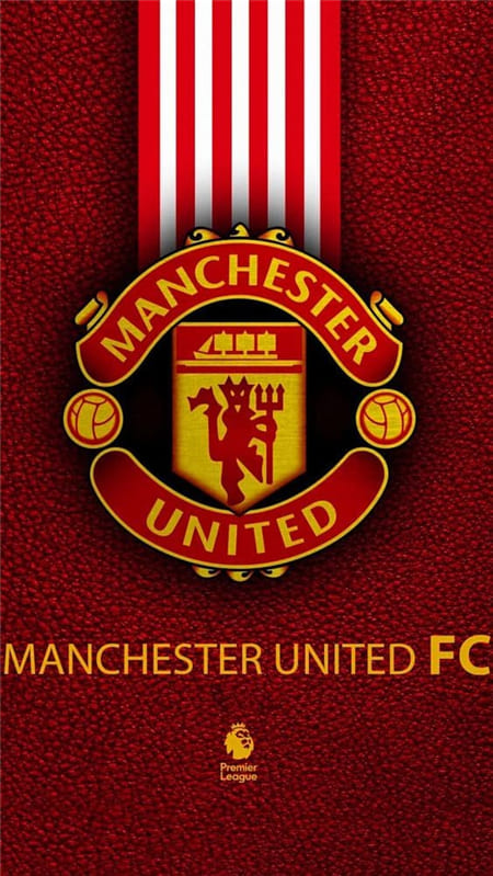 Hình ảnh biểu tượng logo câu lạc bộ bóng đá Manchester United làm hình nền điện thoại