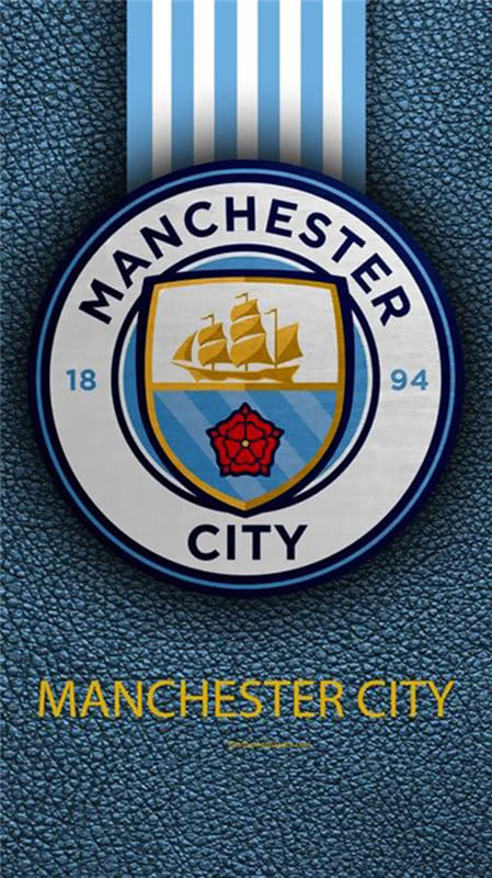 Hình ảnh biểu tượng câu lạc bộ bóng đá Man City làm hình nền điện thoại