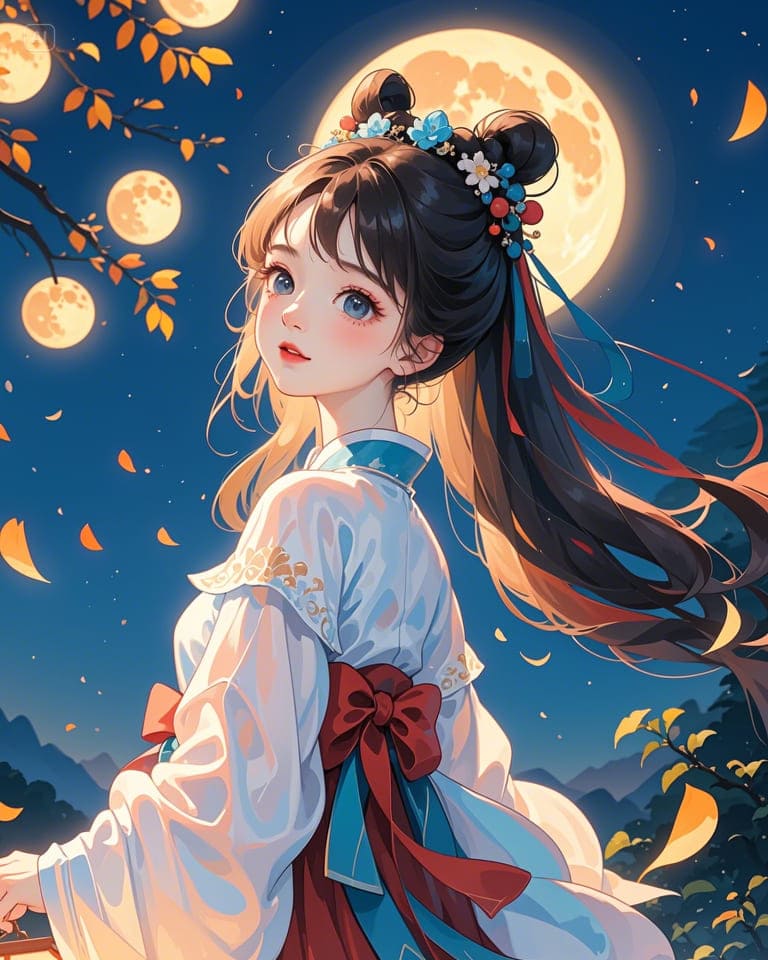 Xem hình ảnh AI anime nữ xinh đẹp cùng hiệu ứng những quả địa cầu