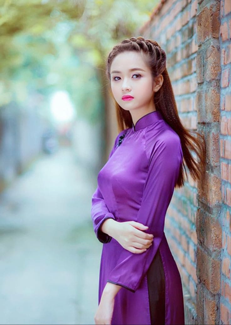 Tổng hợp những cô gái mặc áo dài đẹp nhất Việt Nam 22