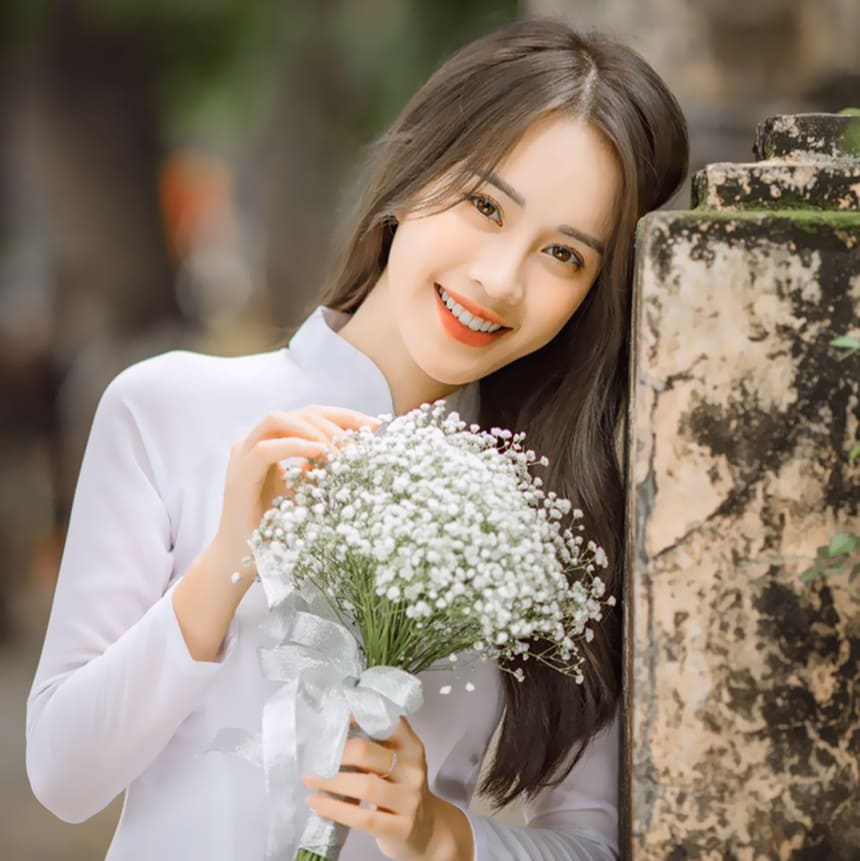 Tổng hợp những cô gái mặc áo dài đẹp nhất Việt Nam 38