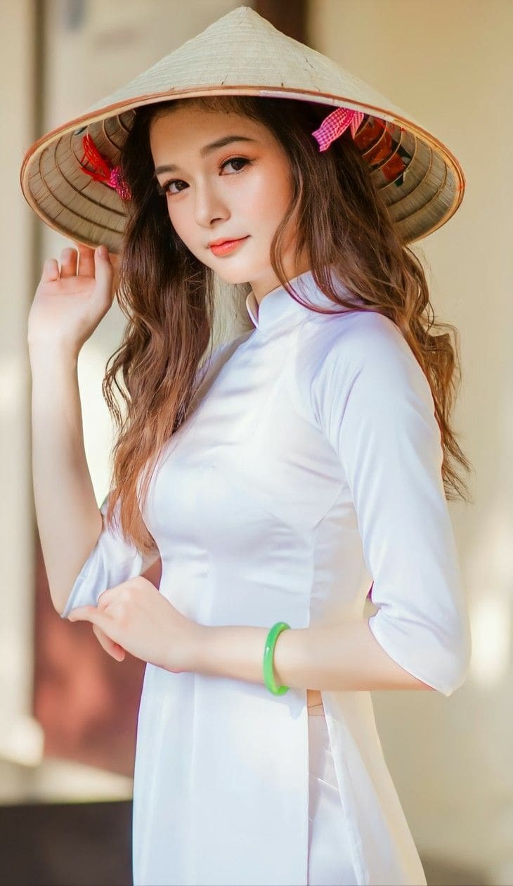 Tổng hợp những cô gái mặc áo dài đẹp nhất Việt Nam 43