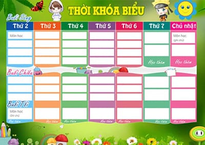 TẠO THỜI THỜI KHÓA BIỂU ONLINE MIỄN PHÍ