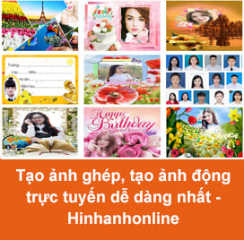 Tạo ảnh ghép, tạo ảnh động trực tuyến dễ dàng nhất - Hinhanhonline