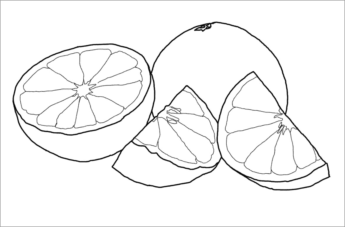 Tranh tô màu trái cây 9